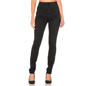 J Brand Natasha Sky Super High Skinny Seriously Black